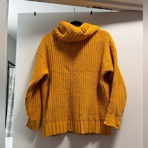 Yellow knit sweater